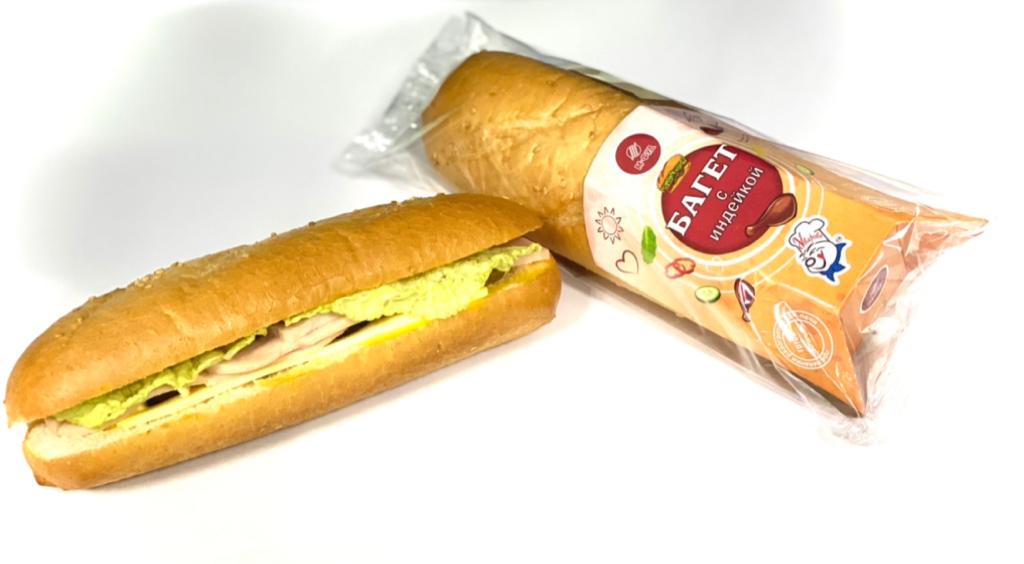 Багет с индейкой 150г